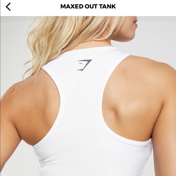 Gymshark white maxed out tank top - Picture 7 of 7